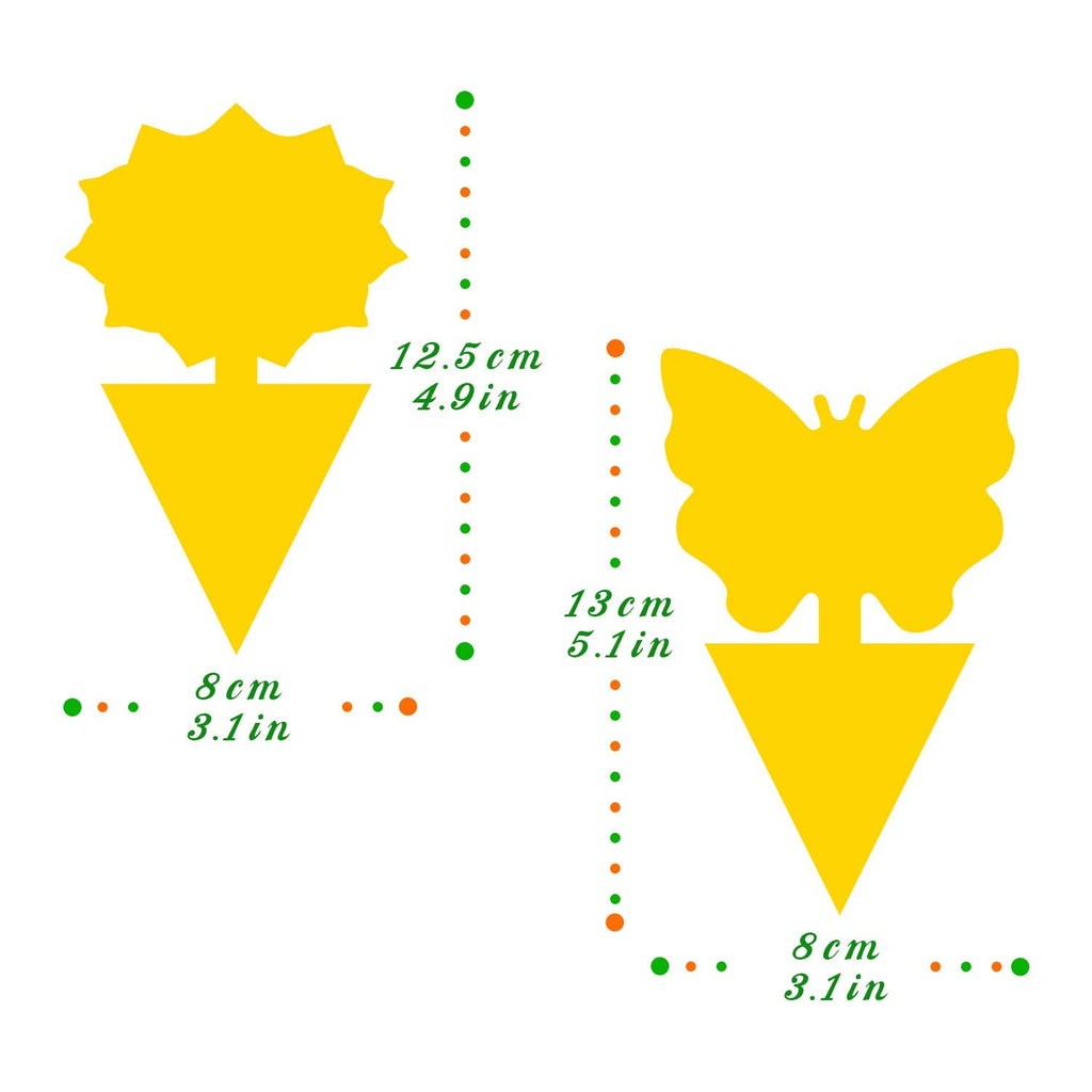 Fruit Fly Traps Fungus Gnat Traps Yellow Sticky Bug Traps 36 Pack No Harm and Odorless for Indoor Outdoor Use Protect The Plant