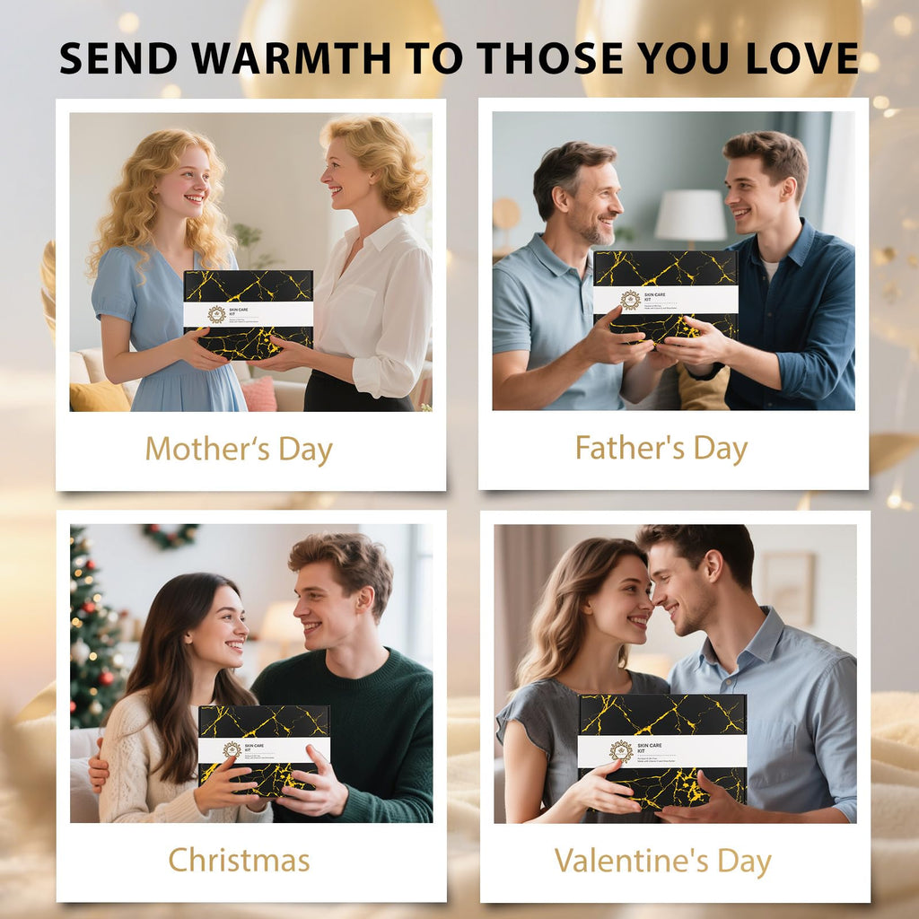 Skin Care Set, 28pcs Body & Facial Kit Gifts for Women & Men includes Face Cream, Bath Oil, Scented Candle, Hyaluronic Acid Face Serum, Facial Skin Care Set, Bath & Body Set, Birthday, Christmas