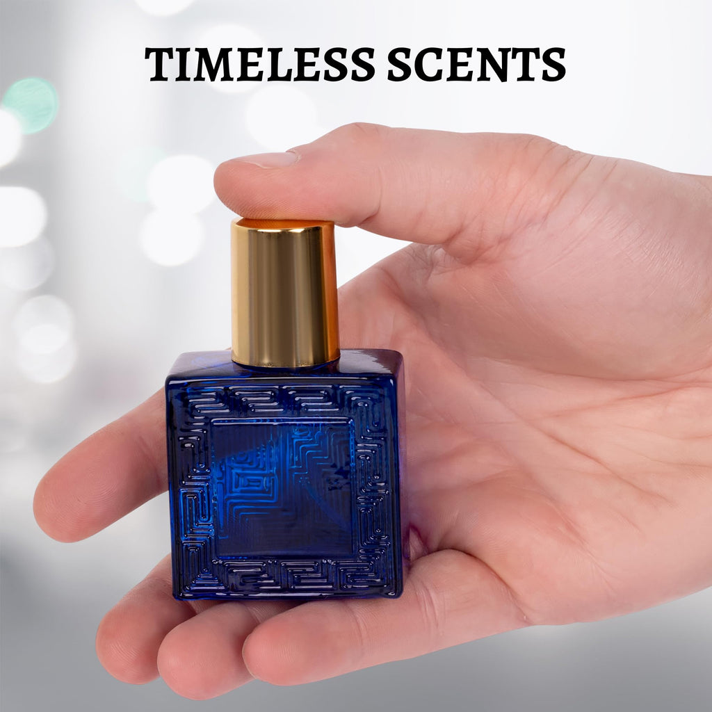 NovoGlow Verse 男士迷你四件套香水禮盒 - 芳香、花香、東方和木質香調 - 獨立包裝 - 旅行裝 - 25毫升淡香精