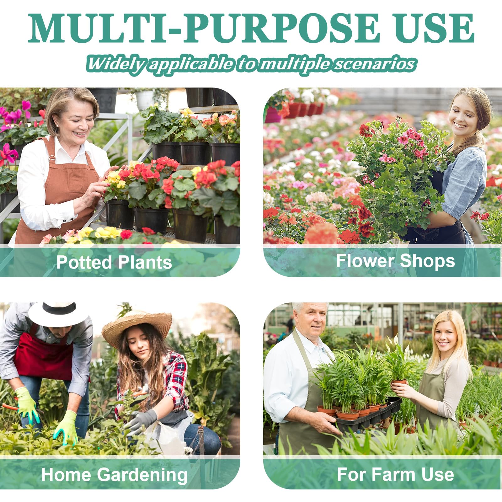 GLCSC 8pcs Plant Stem Support, Plant Support for Indoor Plants, Plastic Reusable Plant Stabilizer, Indoor Plants Accessories