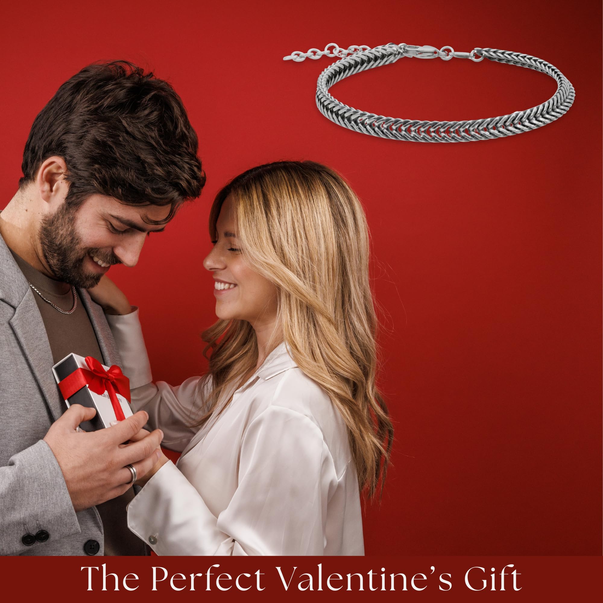 Galis Chain Bracelets For Men - Premium Stainless Steel Mens Bracelet, Silver Plated Non Tarnish Bracelet - This Snake Chain, Stylish Gifts For Him 7.5"